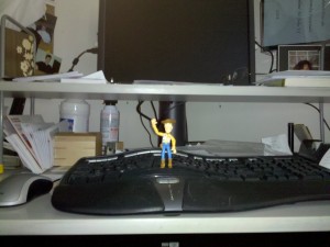 Woody in my office